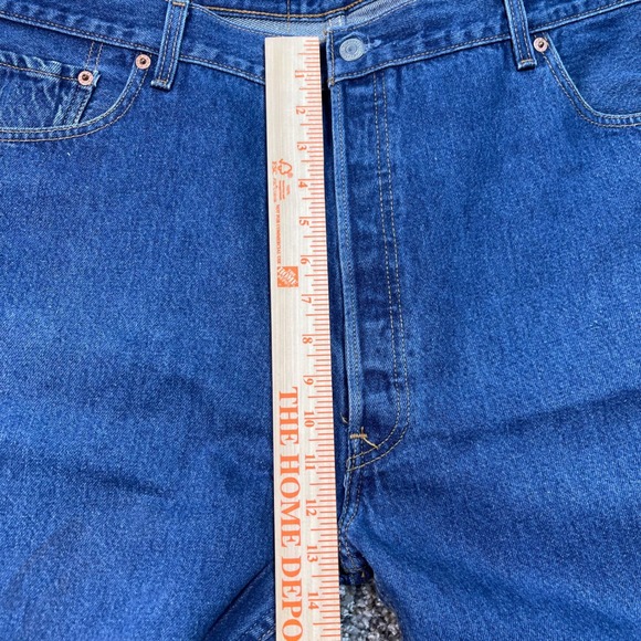 Vintage Levi's 501 Men's 40x28 USA Made Original Fit Jeans Blue Denim 00s - Picture 6 of 10